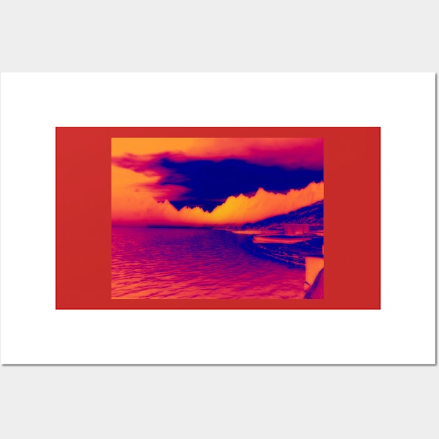 Shoreline - Infrared Thermal Wall Art by AlienVisitor